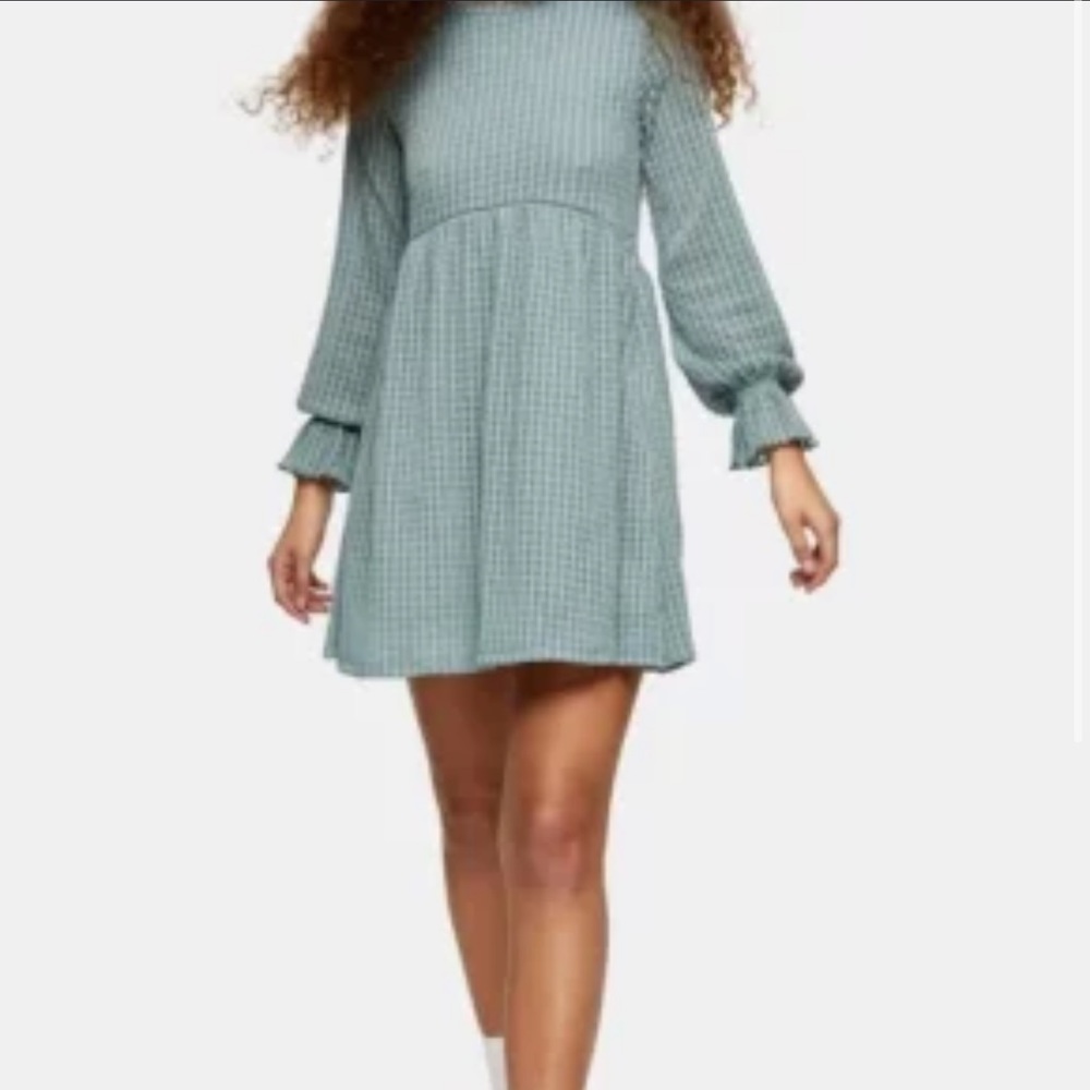 Topshop | Mint Green Babydoll Dress